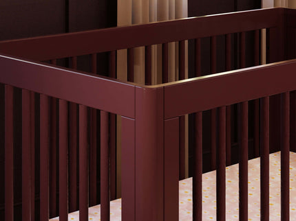 M9001CRN,Babyletto,Lolly 3-in-1 Convertible Crib w/Toddler Bed Conversion in Crimson/Natural