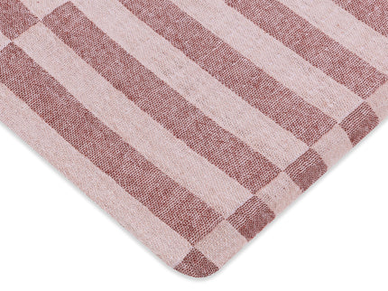 T30434,Babyletto,Maroon Stripe Muslin All-Stages Bassinet Sheet in GOTS Certified Organic Cotton