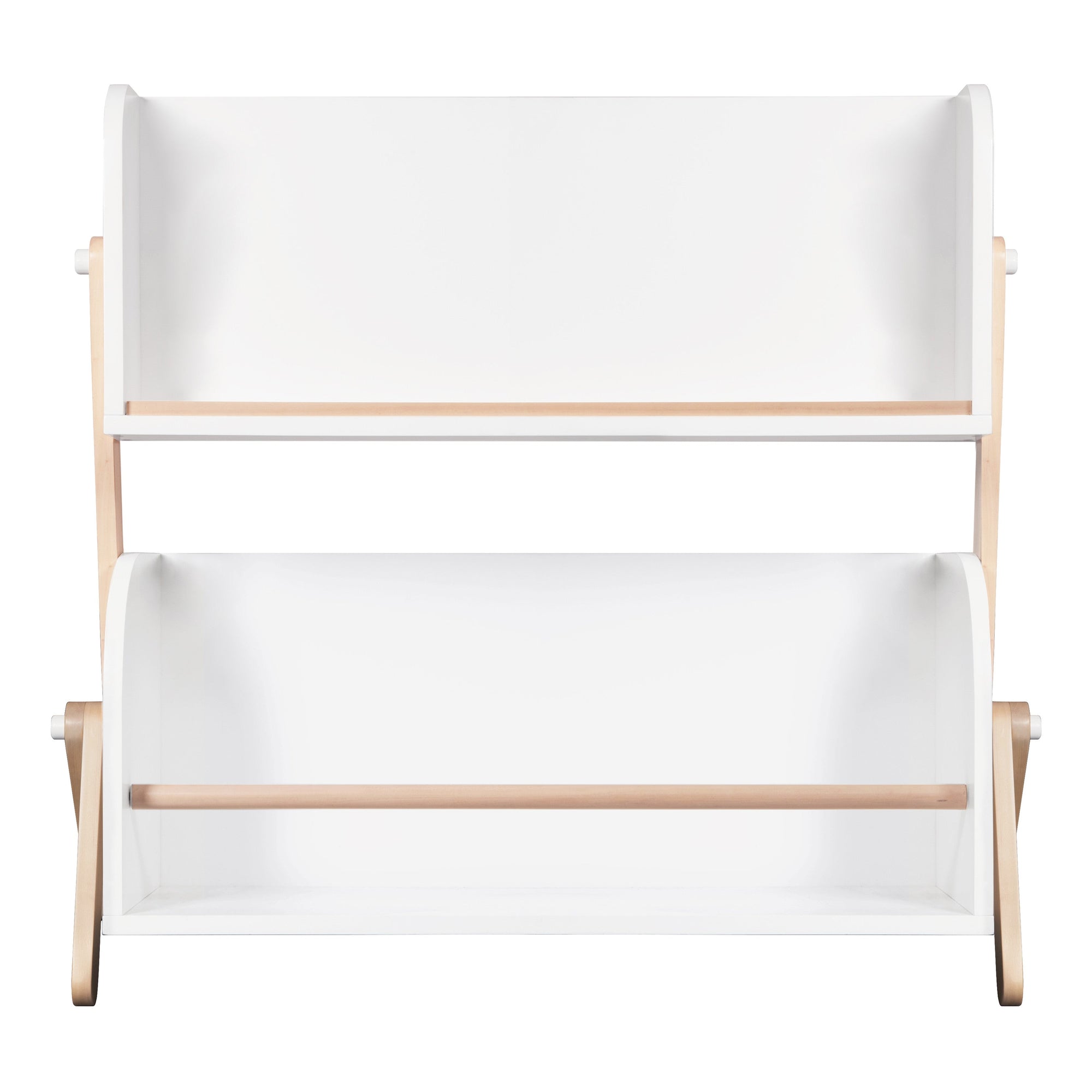 M10611WNX,Babyletto,Tally Storage and Bookshelf in White and Washed Natural Finish