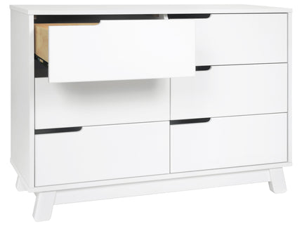 M4216W,Babyletto,Hudson 6-Drawer Double Dresser  Assembled in White Finish