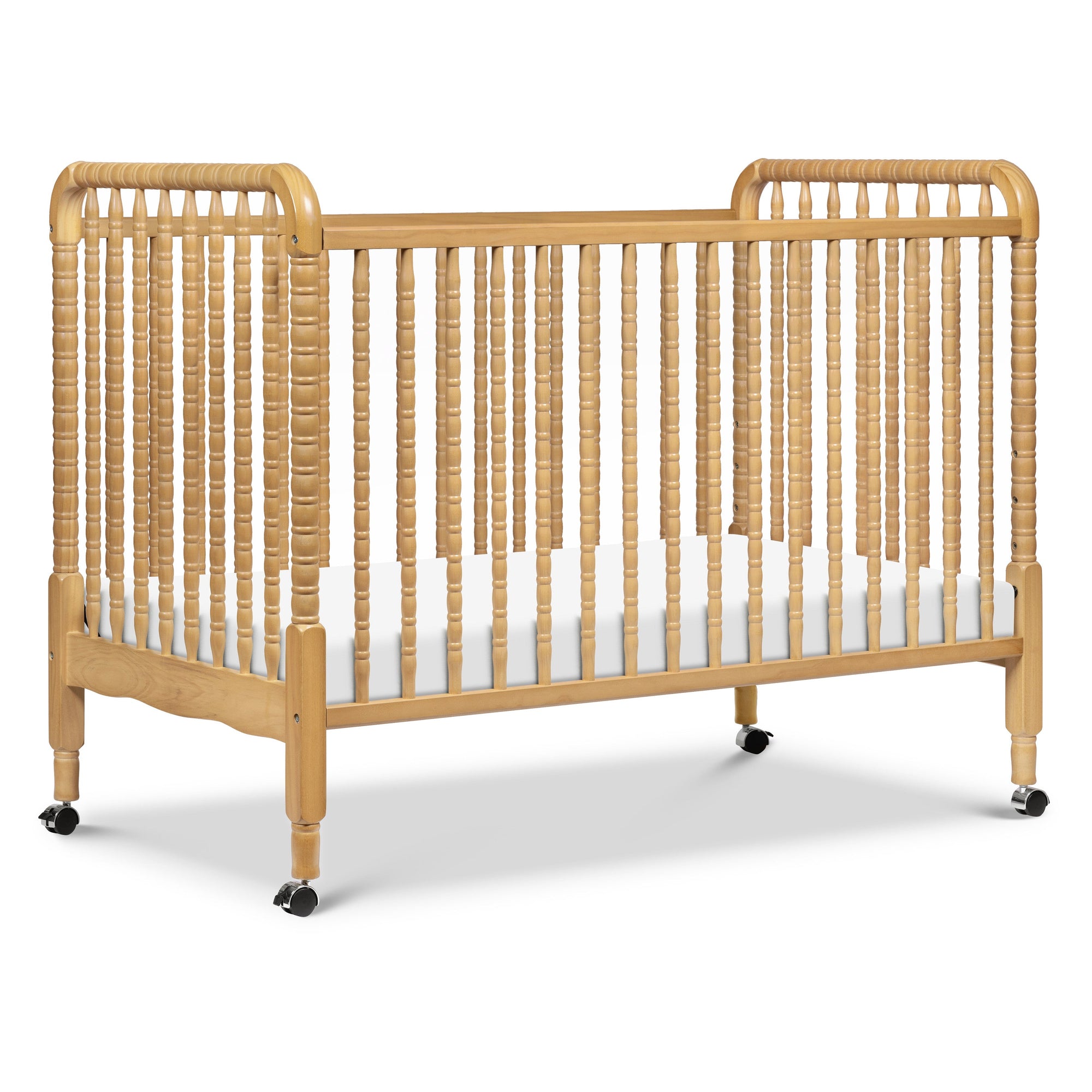 M7391HY,DaVinci,Jenny Lind Stationary Crib in Honey