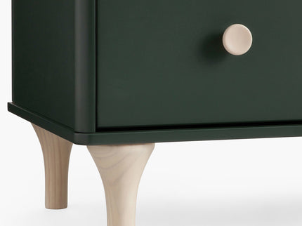 M9023FRGRNX,Babyletto,Lolly 3-Drawer Changer Dresser w/Removable Tray  Forest Green/Washed Natural