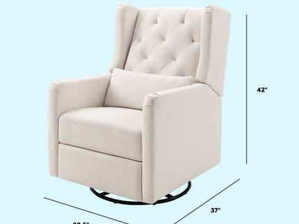M22487PCMEW,DaVinci,Everly Recliner in Performance Cream Eco-Weave
