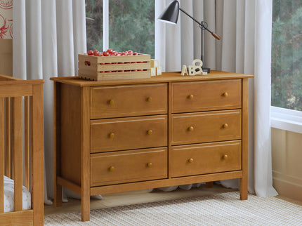 M5966CT,DaVinci,Jayden 6-Drawer Double Wide Dresser In Chestnut