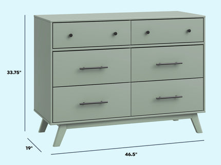 M22526LS,DaVinci,Otto 6-Drawer Dresser in Light Sage