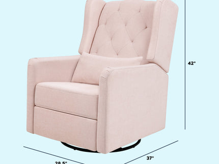 M22487PBPEW,DaVinci,Everly Recliner in Performance Pale Blush Pink Eco-Weave