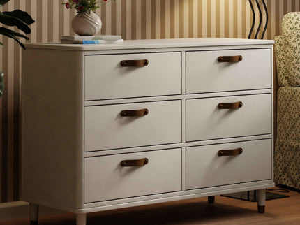 B14316RW,Namesake,Tanner 6-Drawer Dresser in Warm White