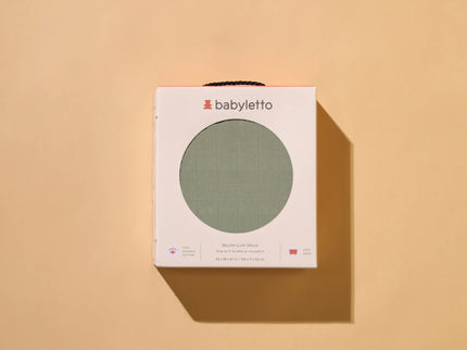 T29735MCA,Babyletto,Matcha Muslin Crib Sheet in GOTS Certified Organic Cotton