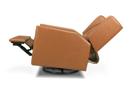 M21287VTL,DaVinci,Maddox recliner and swivel glider in Vegan Tan Leather