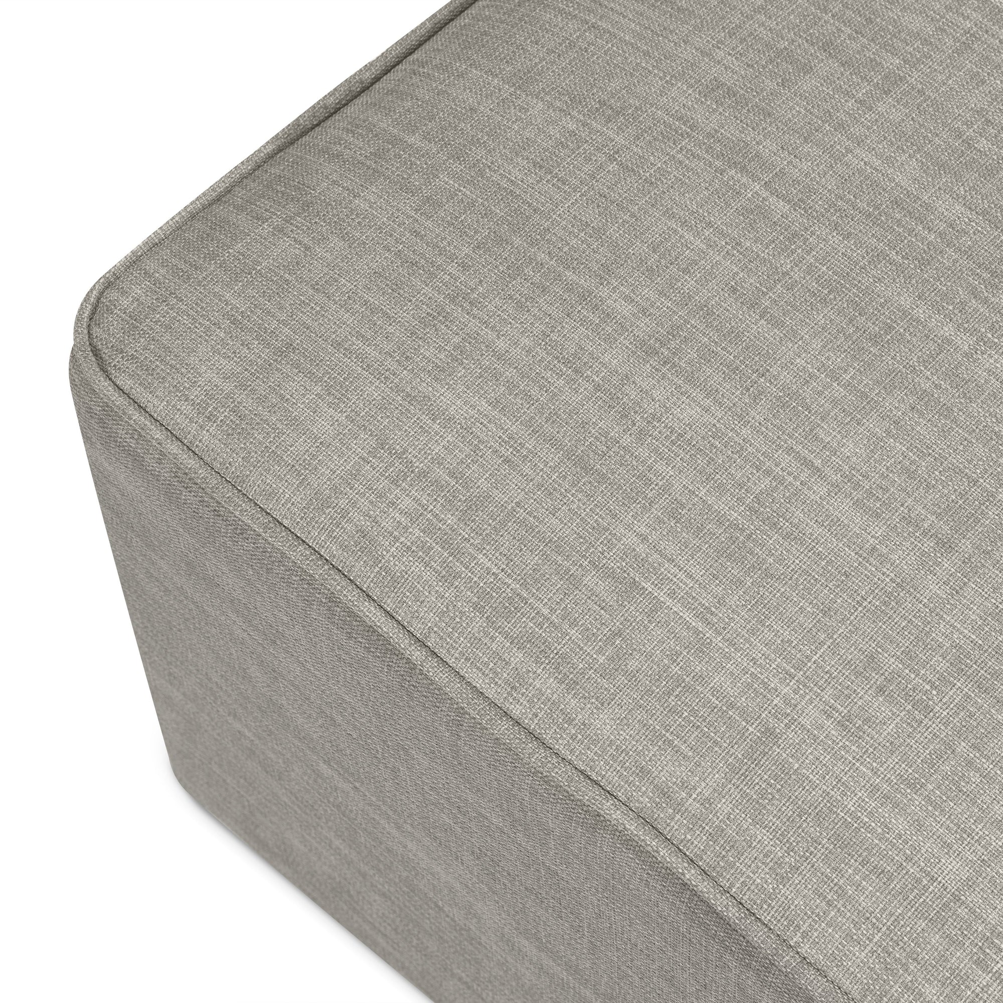 M13985PFTGRY,DaVinci,Davinci Universal Gliding Ottoman in Performance Grey Linen