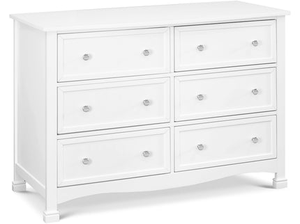 M5529W,DaVinci,Kalani 6-Drawer Double Wide Dresser in White Finish