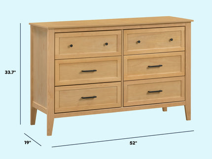 M24726HY,DaVinci,Beau 6-Drawer Dresser in Honey