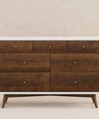 Warm White with Natural Walnut