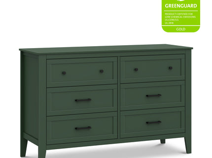 M24726FRGR,DaVinci,Beau 6-Drawer Dresser in Forest Green