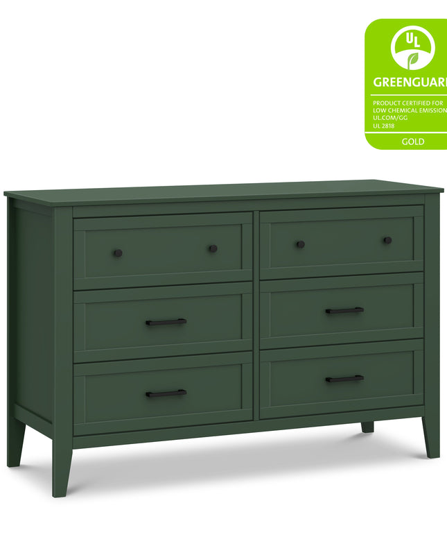 M24726FRGR,DaVinci,Beau 6-Drawer Dresser in Forest Green