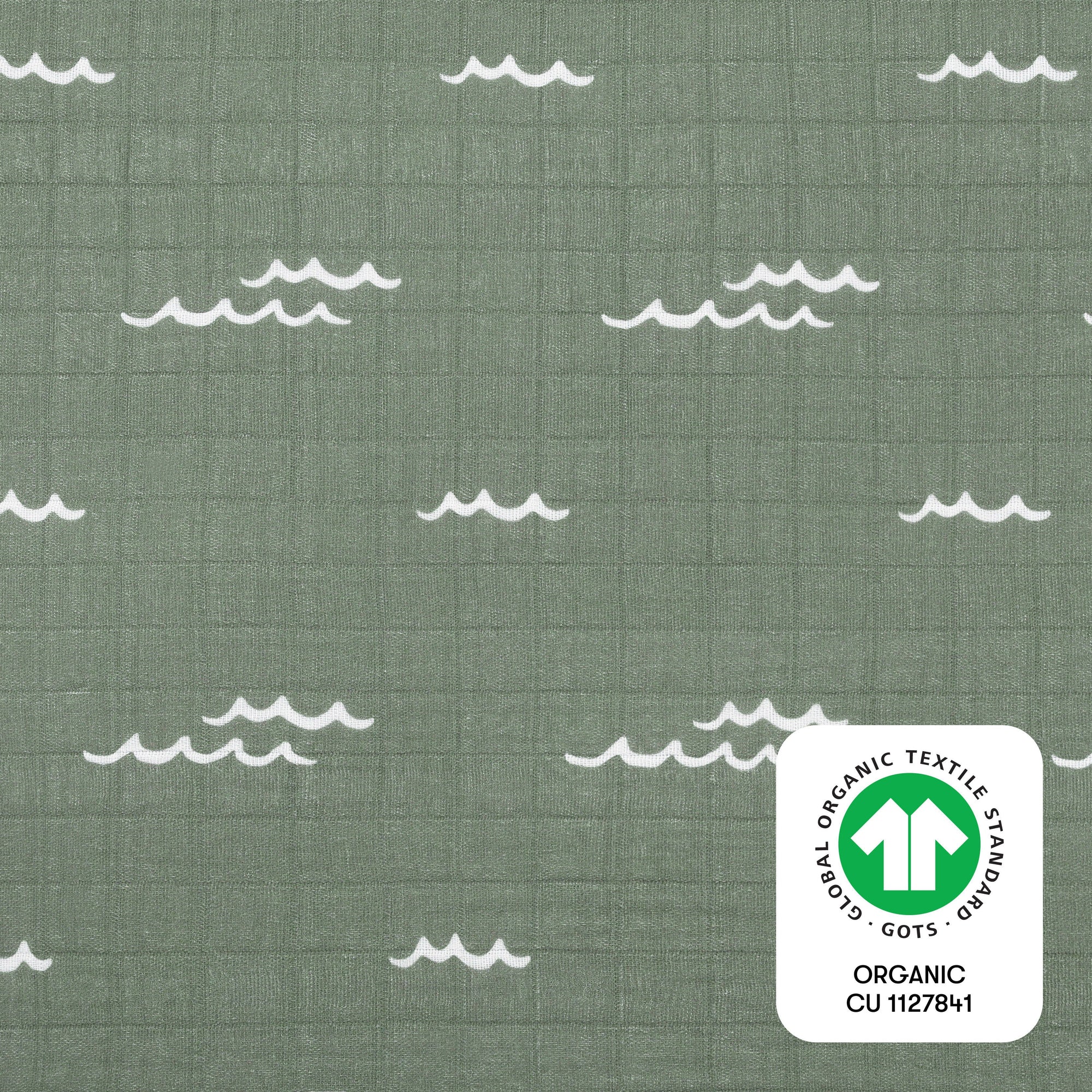 T27133,Babyletto,Ocean Waves Muslin All-Stages Midi Crib Sheet in GOTS Certified Organic Cotton