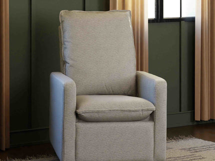 M20987PGEW,Babyletto,Cali Pillowback Swivel Glider in Performance Grey Eco-Weave