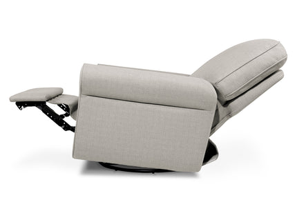 B17787PGET,Monogram by Namesake,Monroe Pillowback Power Recliner in Performance Grey Eco-Twill