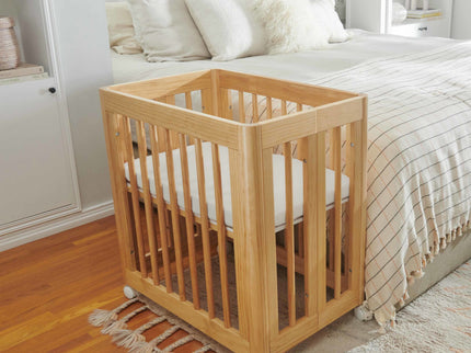 T29434,Babyletto,Plain White Muslin All-Stages Bassinet Sheet in GOTS Certified Organic Cotton