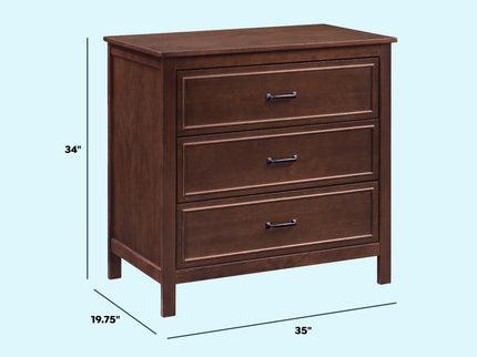 M12823Q,DaVinci,Charlie 3-Drawer Dresser in Espresso