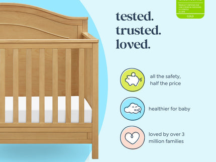 M12801HY,DaVinci,Charlie 4-in-1 Convertible Crib in Honey