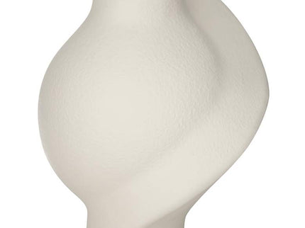 Lalonde 8 3/4" High Matte Creamy Twist Decorative Vase