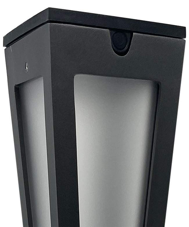 Lanai 20" High Space Gray Aluminum LED Solar Torch Light