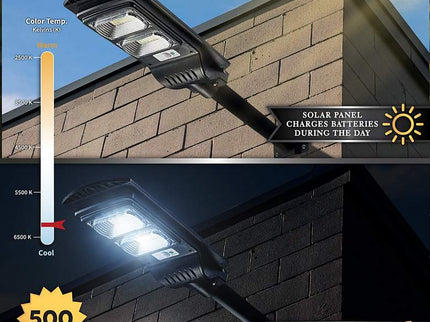 Lanz 19" Long Black Motion Sensor Solar Powered LED Street Light