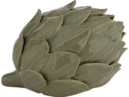 Layered 5" Wide Matte Green Decorative Artichoke Sculpture