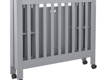 M6698G,Babyletto,Origami Mini Crib in Grey Finish