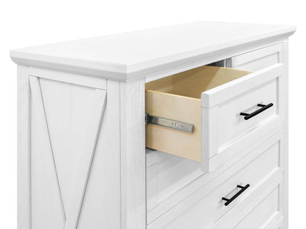 B14525LW,Monogram by Namesake,Emory Farmhouse 6-Drawer Chest in Linen White