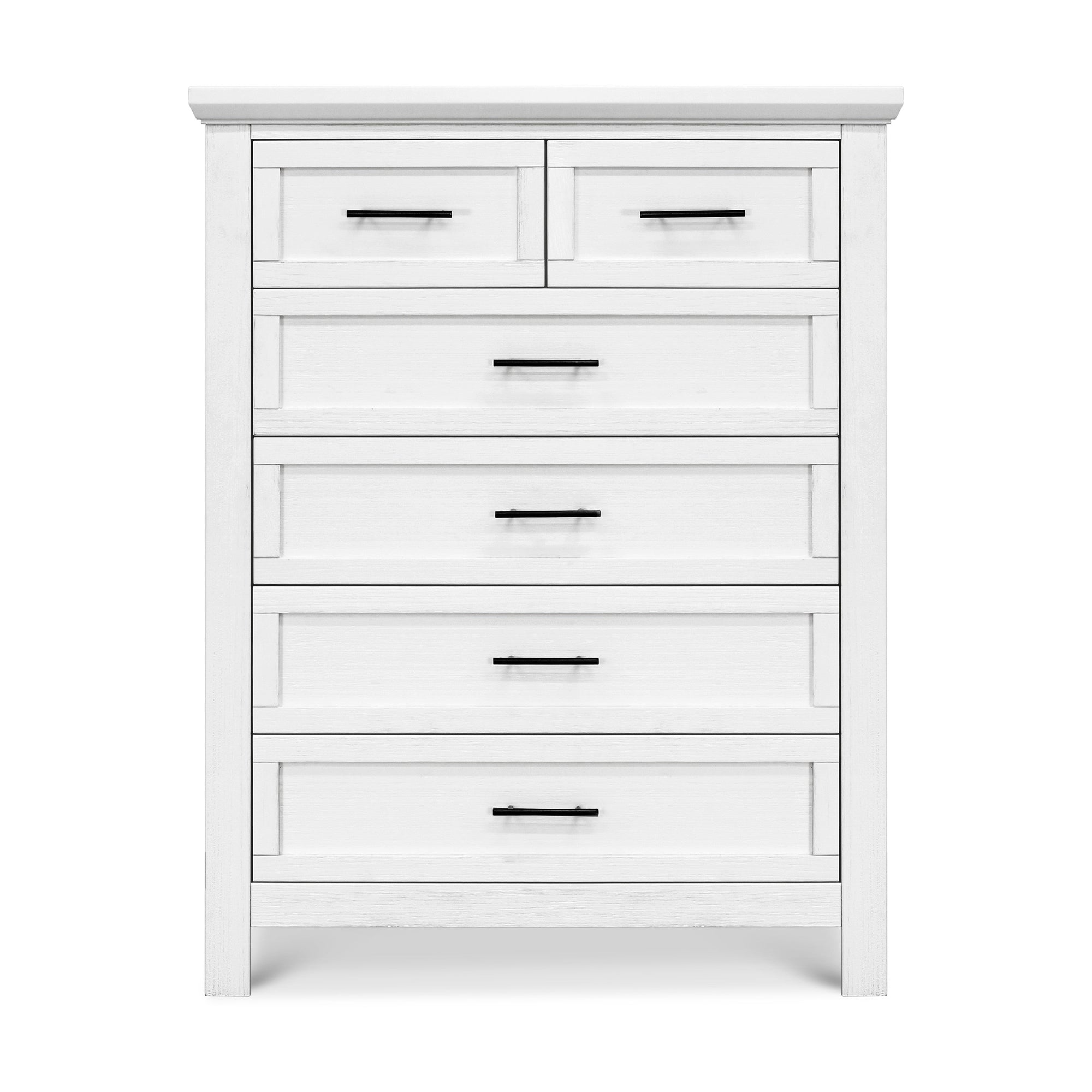B14525LW,Monogram by Namesake,Emory Farmhouse 6-Drawer Chest in Linen White