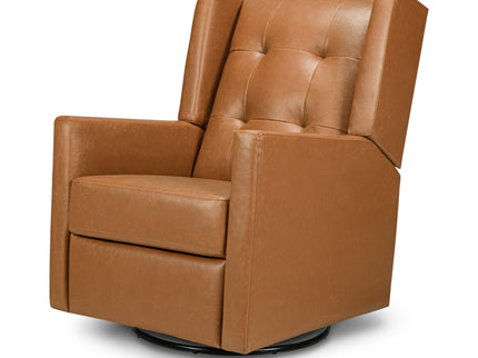 M21287VTL,DaVinci,Maddox recliner and swivel glider in Vegan Tan Leather