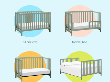 F11901LS,Carter's,Colby 4-in-1 Low-profile Convertible Crib in Light Sage