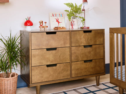 W4926L,DaVinci,Marley 6-Drawer Double Dresser in Walnut