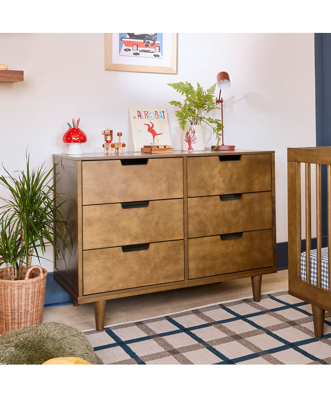 W4926L,DaVinci,Marley 6-Drawer Double Dresser in Walnut