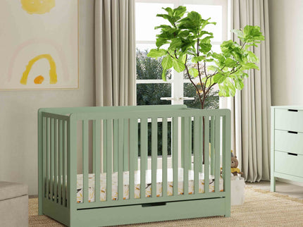 F11951LS,Carter's,Colby 4-in-1 Convertible Crib w/ Trundle Drawer in Light Sage
