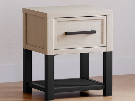 B25860WDF,Monogram by Namesake,Newbern Nightstand  Assembled in White Driftwood