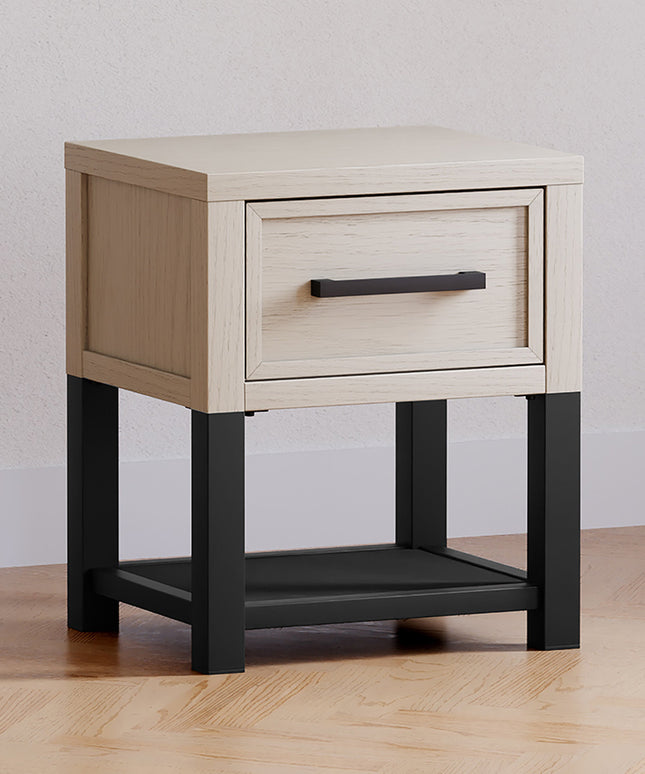 B25860WDF,Monogram by Namesake,Newbern Nightstand  Assembled in White Driftwood