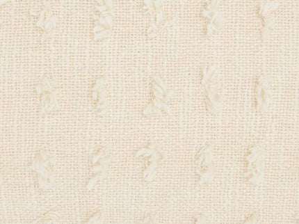 Life Styles Cream Cut Fray Texture 20"x14" Throw Pillow