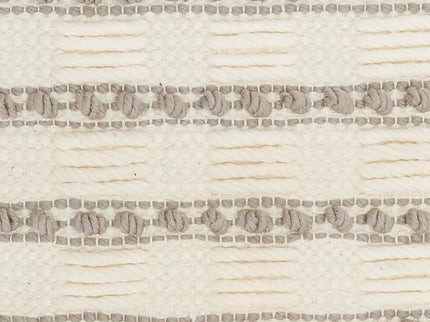 Life Styles Gray Lines and Dots 18" Square Throw Pillow