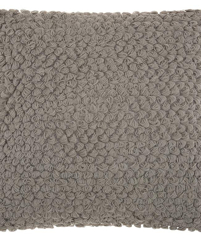 Life Styles Gray Thin Group Loops 20" Square Throw Pillow