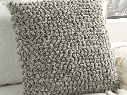 Life Styles Gray Thin Group Loops 20" Square Throw Pillow