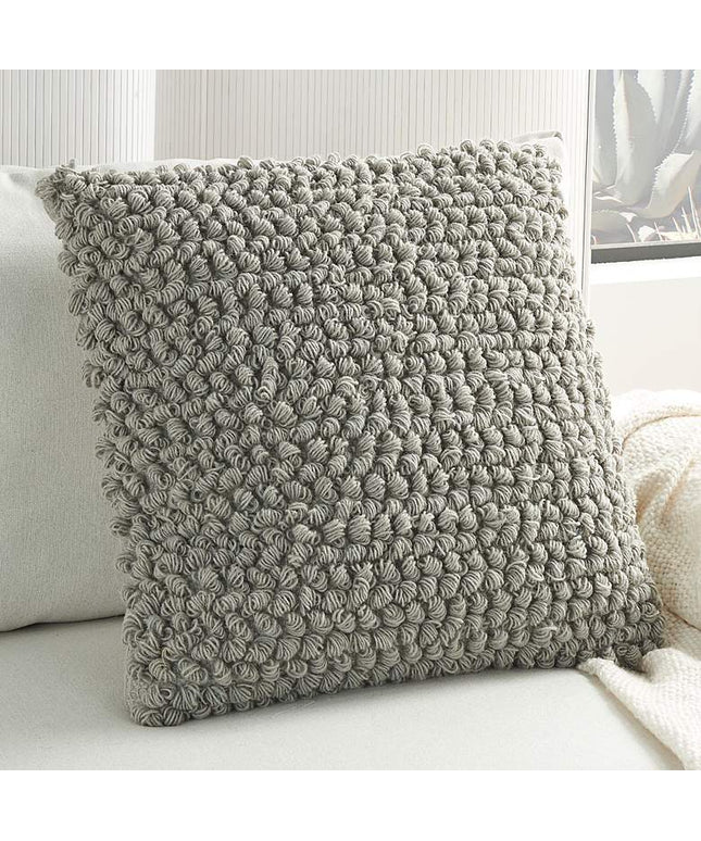 Life Styles Gray Thin Group Loops 20" Square Throw Pillow