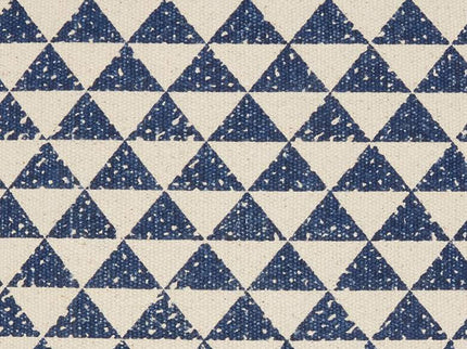 Life Styles Indigo Triangles 20" Square Throw Pillow