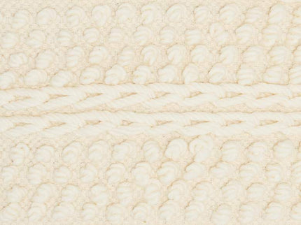 Life Styles Ivory Woven Stripes 18" Square Throw Pillow