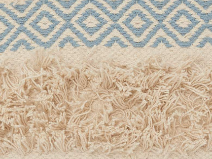 Life Styles Ocean Brown Diamond 18" Square Throw Pillow