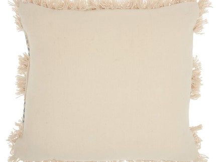 Life Styles Ocean Brown Diamond 18" Square Throw Pillow