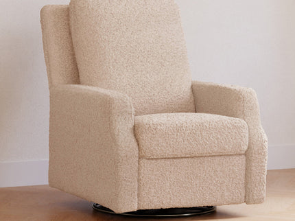 M22287CSG,Namesake,Crewe Recliner and Swivel Glider in Chai Shearling
