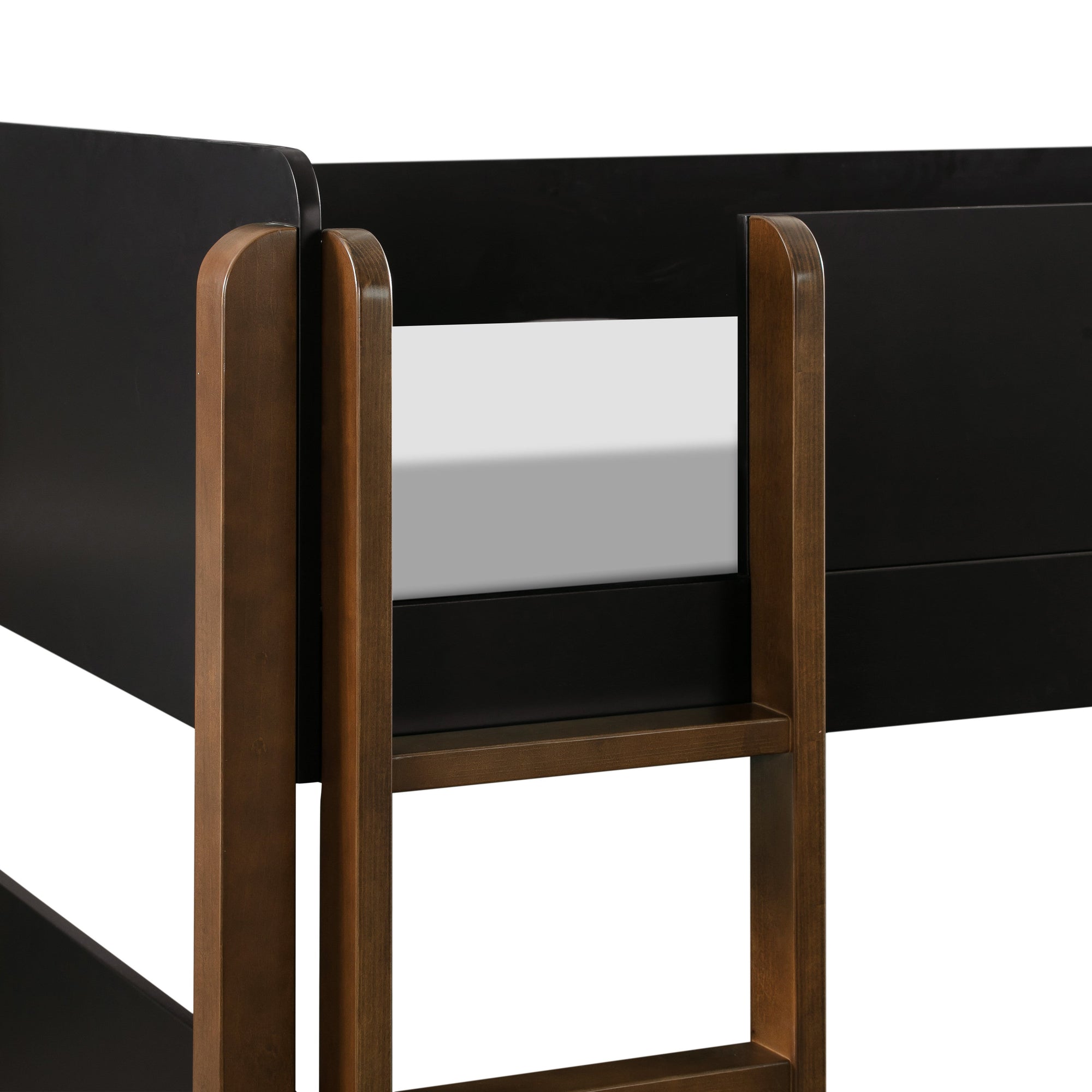 M18494BNL,Babyletto Kids,TipToe Bunk Bed in Black and Natural Walnut